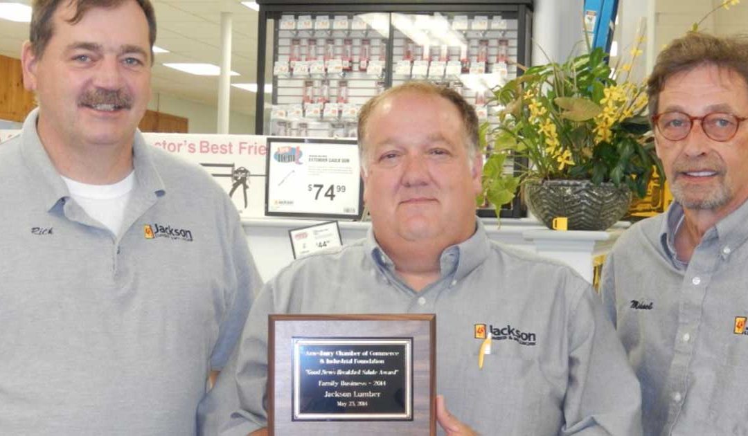 Amesbury Chamber of Commerce Recognizes Jackson Lumber & Millwork as Family Business of the Year