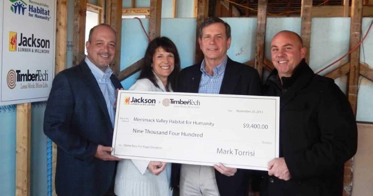 Jackson Lumber & Millwork Partners With TimberTech for Charitable Program